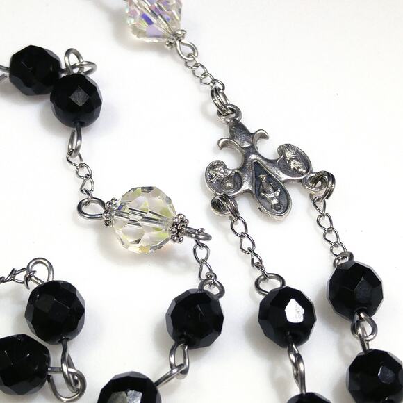 Hand-made Wire Wrapped Five Decade Rosary, Pardon Crucifix - Picture 5 of 10